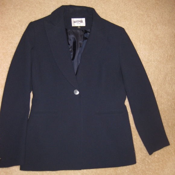 Kasper Navy Pant Suit - Picture 4 of 11
